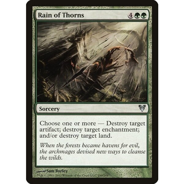 Magic: The Gathering Rain of Thorns (190) Moderately Played Foil