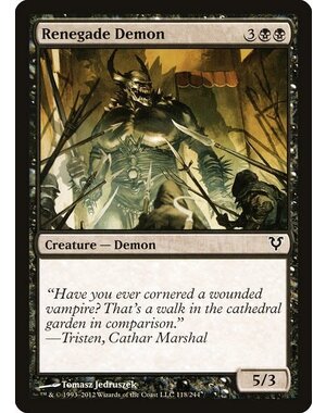 Magic: The Gathering Renegade Demon (118) Heavily Played