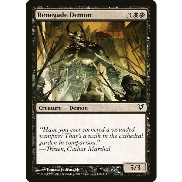 Magic: The Gathering Renegade Demon (118) Heavily Played