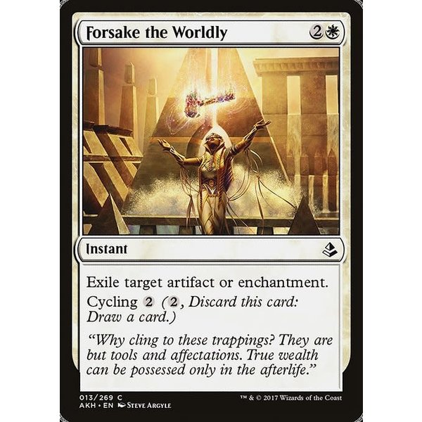 Magic: The Gathering Forsake the Worldly (013) Lightly Played