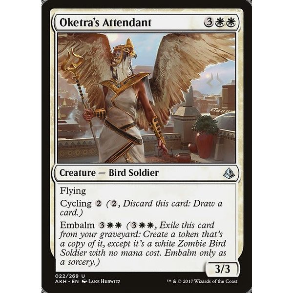 Magic: The Gathering Oketra's Attendant (022) Lightly Played