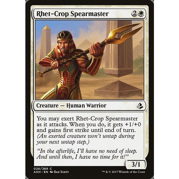 Magic: The Gathering Rhet-Crop Spearmaster (026) Heavily Played Foil