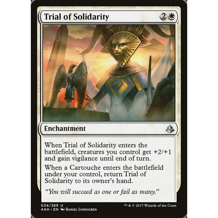 Magic: The Gathering Trial of Solidarity (034) Moderately Played
