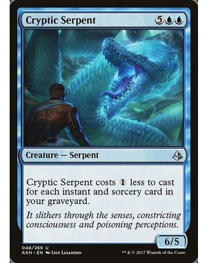 Magic: The Gathering Cryptic Serpent (048) Moderately Played