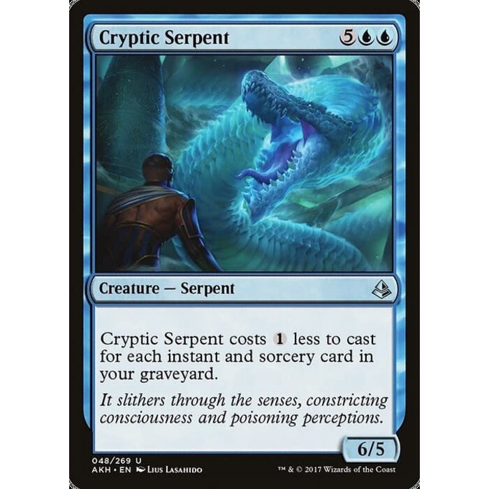 Magic: The Gathering Cryptic Serpent (048) Moderately Played