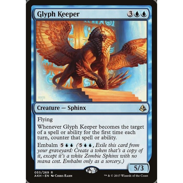 Magic: The Gathering Glyph Keeper (055) Damaged
