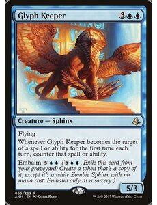 Magic: The Gathering Glyph Keeper (055) Moderately Played Foil