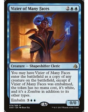 Magic: The Gathering Vizier of Many Faces (074) Heavily Played