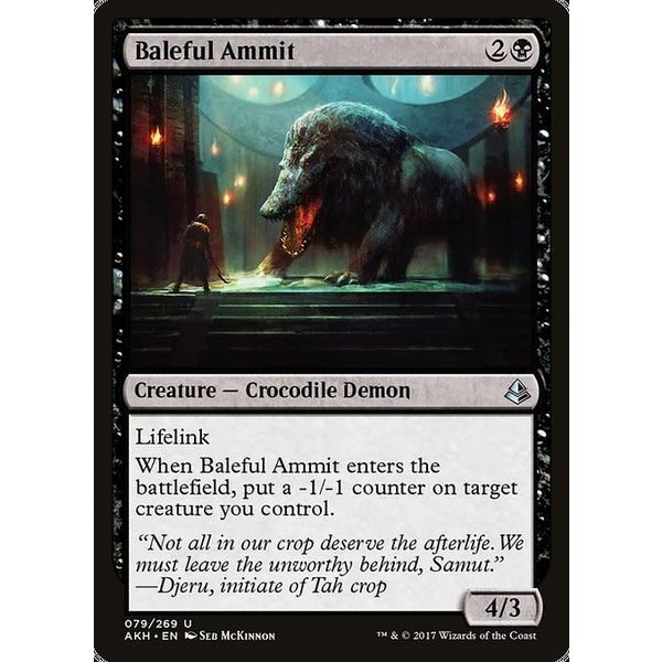 Magic: The Gathering Baleful Ammit (079) Damaged