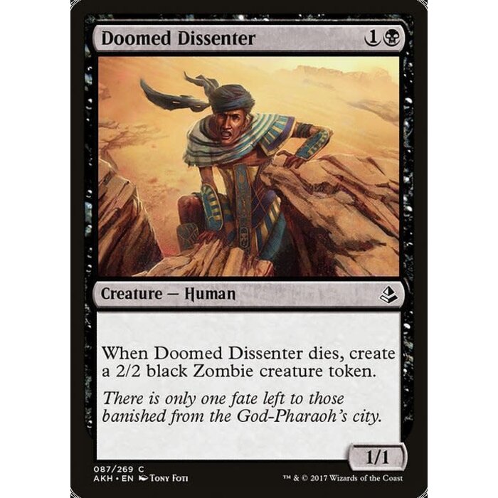 Magic: The Gathering Doomed Dissenter (087) Lightly Played
