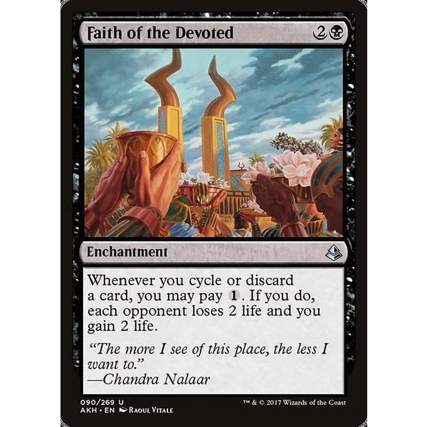 Magic: The Gathering Faith of the Devoted (090) Lightly Played