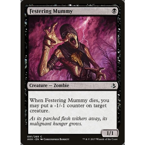 Magic: The Gathering Festering Mummy (091) Heavily Played
