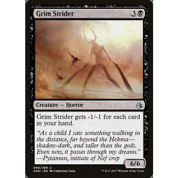 Magic: The Gathering Grim Strider (094) Moderately Played Foil