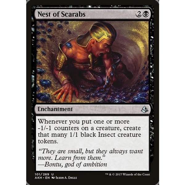 Magic: The Gathering Nest of Scarabs (101) Moderately Played