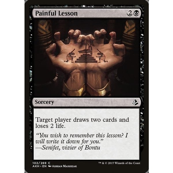 Magic: The Gathering Painful Lesson (102) Lightly Played
