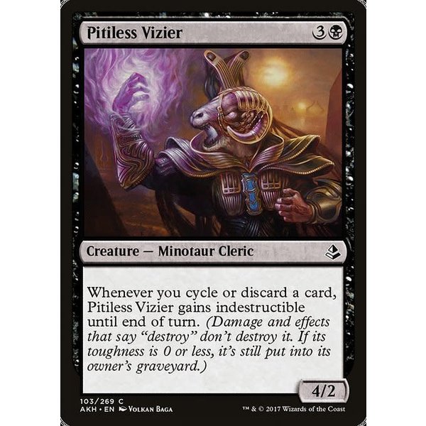 Magic: The Gathering Pitiless Vizier (103) Lightly Played Foil