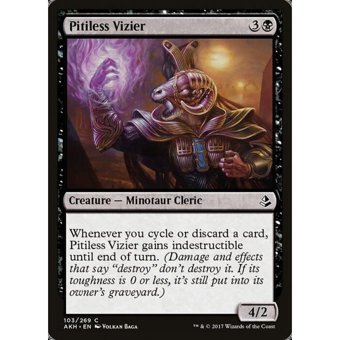 Magic: The Gathering Pitiless Vizier (103) Lightly Played Foil