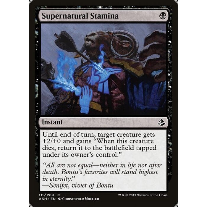 Magic: The Gathering Supernatural Stamina (111) Lightly Played