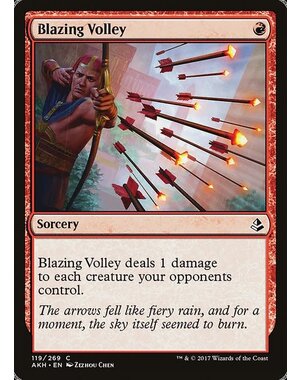 Magic: The Gathering Blazing Volley (119) Moderately Played Foil