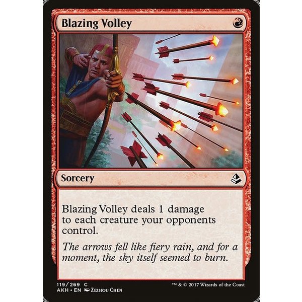 Magic: The Gathering Blazing Volley (119) Moderately Played Foil