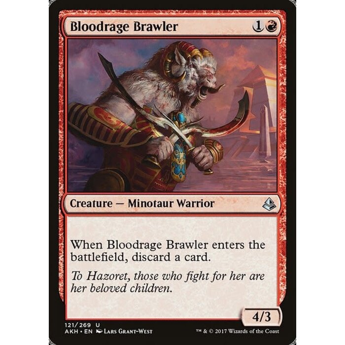 Magic: The Gathering Bloodrage Brawler (121) Lightly Played