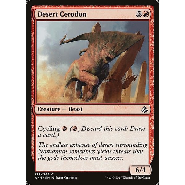 Magic: The Gathering Desert Cerodon (128) Moderately Played