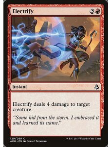 Magic: The Gathering Electrify (129) Moderately Played Foil