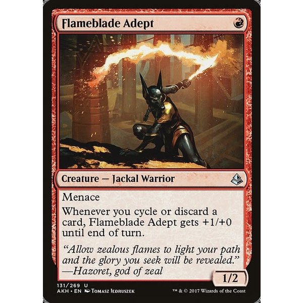 Magic: The Gathering Flameblade Adept (131) Lightly Played