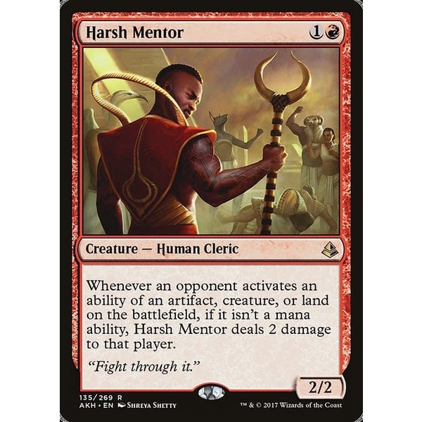 Magic: The Gathering Harsh Mentor (135) Moderately Played