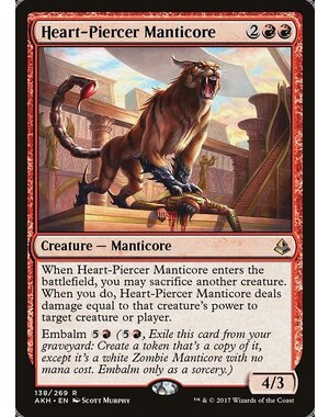 Magic: The Gathering Heart-Piercer Manticore (138) Moderately Played