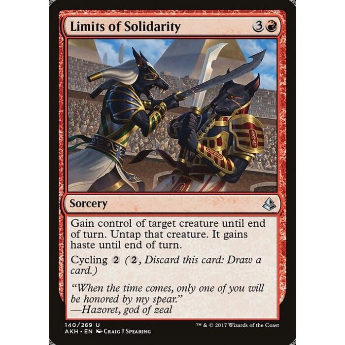 Magic: The Gathering Limits of Solidarity (140) Lightly Played