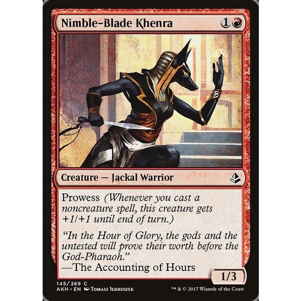 Magic: The Gathering Nimble-Blade Khenra (145) Moderately Played Foil