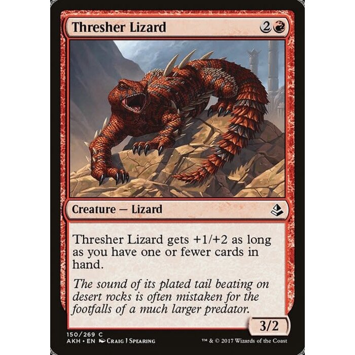 Magic: The Gathering Thresher Lizard (150) Damaged