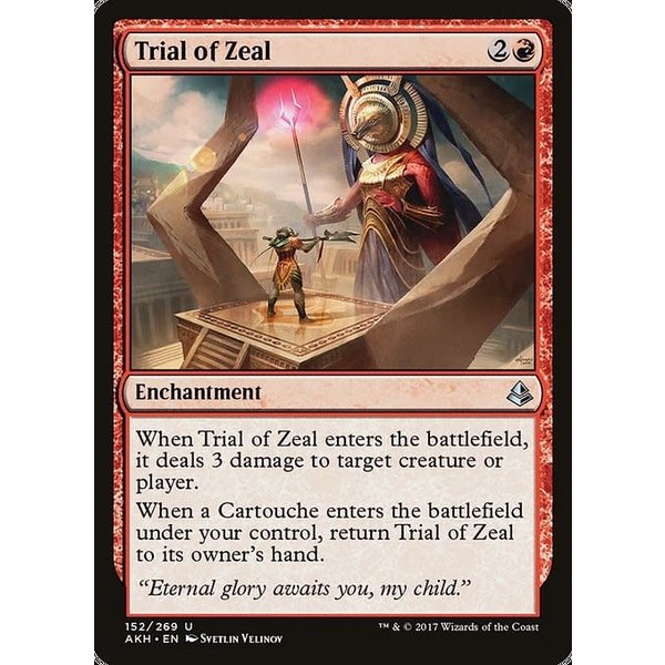 Magic: The Gathering Trial of Zeal (152) Moderately Played