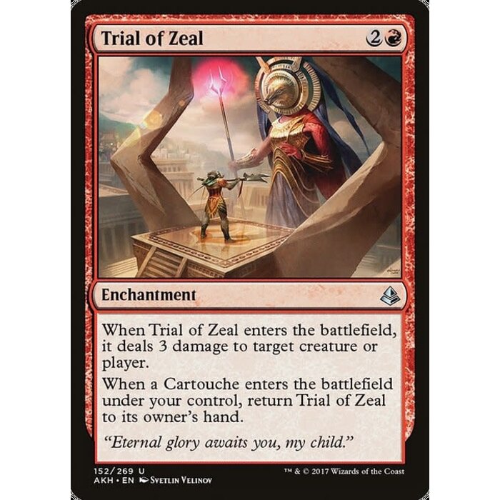 Magic: The Gathering Trial of Zeal (152) Moderately Played