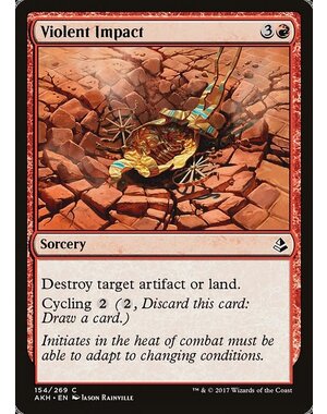 Magic: The Gathering Violent Impact (154) Moderately Played Foil