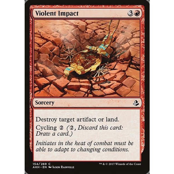 Magic: The Gathering Violent Impact (154) Moderately Played Foil