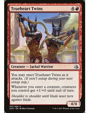 Magic: The Gathering Trueheart Twins (153) Damaged