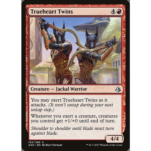 Magic: The Gathering Trueheart Twins (153) Damaged