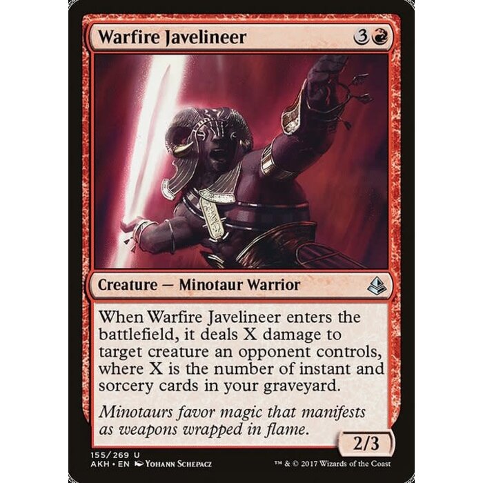 Magic: The Gathering Warfire Javelineer (155) Lightly Played
