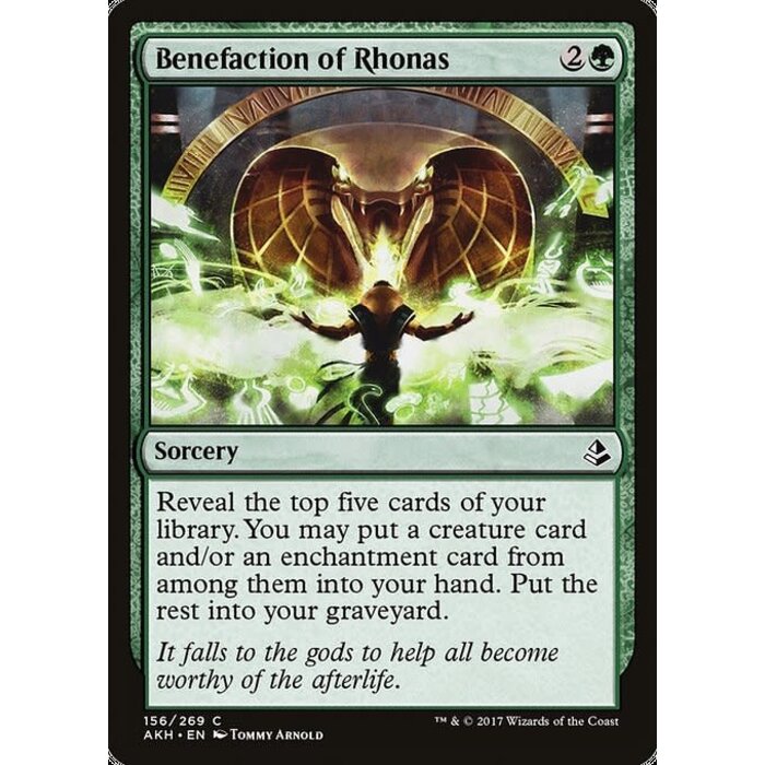 Magic: The Gathering Benefaction of Rhonas (156) Near Mint