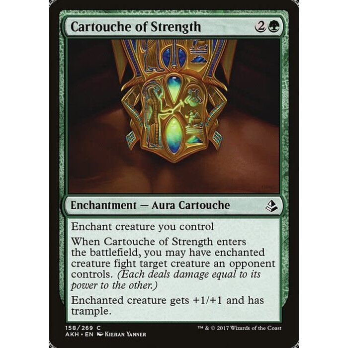 Magic: The Gathering Cartouche of Strength (158) Moderately Played