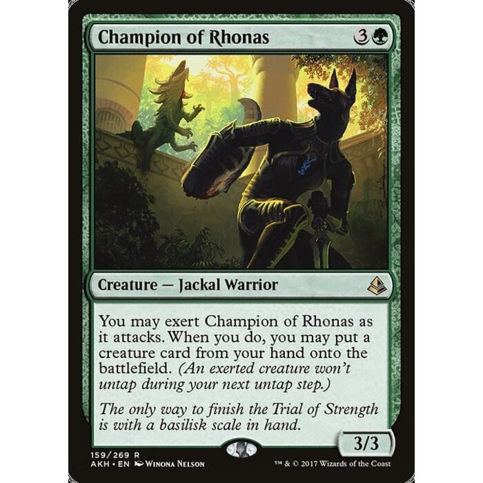 Magic: The Gathering Champion of Rhonas (159) Lightly Played