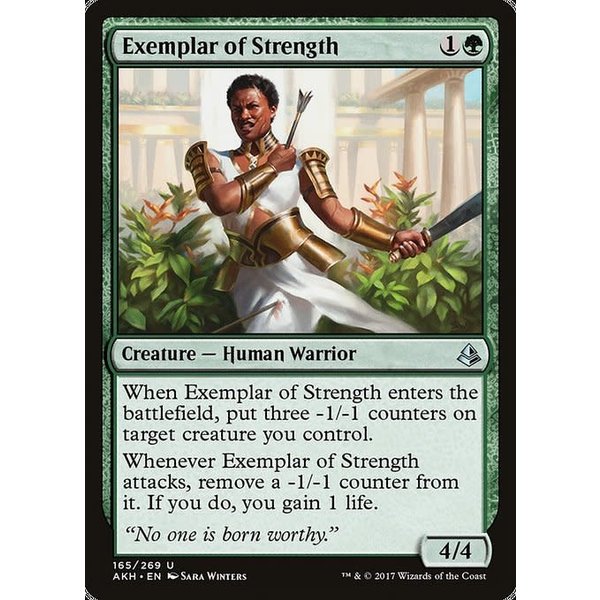 Magic: The Gathering Exemplar of Strength (165) Moderately Played