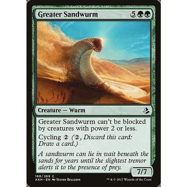 Magic: The Gathering Greater Sandwurm (168) Lightly Played