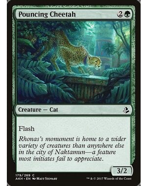 Magic: The Gathering Pouncing Cheetah (179) Moderately Played Foil