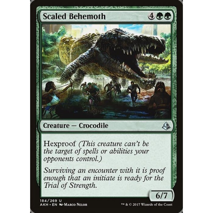 Magic: The Gathering Scaled Behemoth (184) Moderately Played