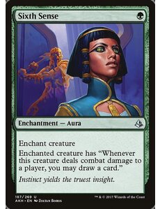 Magic: The Gathering Sixth Sense (187) Moderately Played