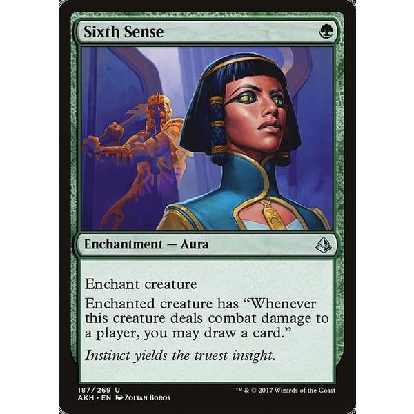 Magic: The Gathering Sixth Sense (187) Moderately Played