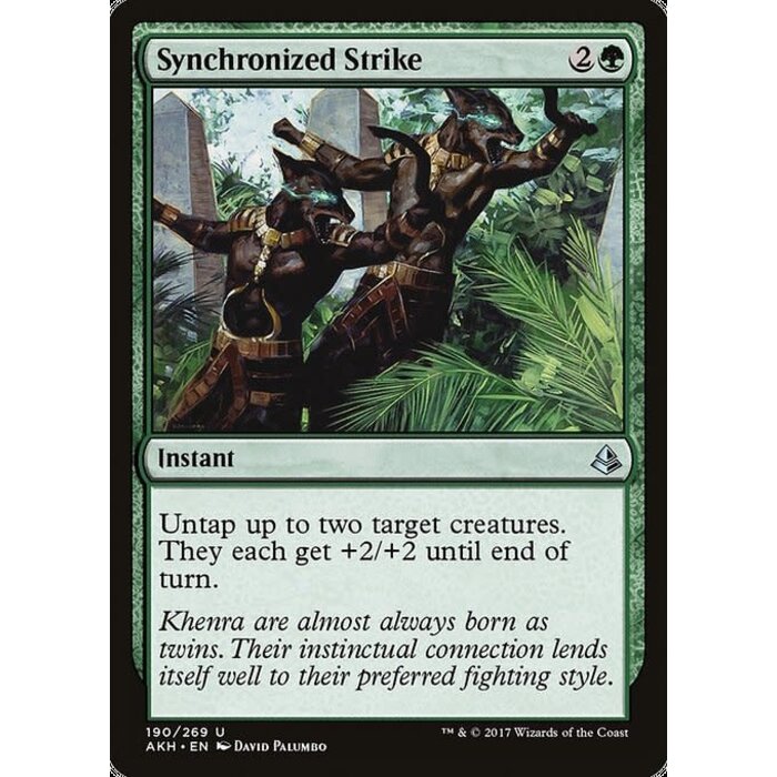 Magic: The Gathering Synchronized Strike (190) Moderately Played Foil